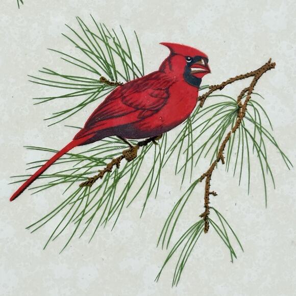 Vtg Wood Framed Ceramic Tile Two Red Cardinals Holiday Farmhouse Holiday Decor - Picture 4 of 5